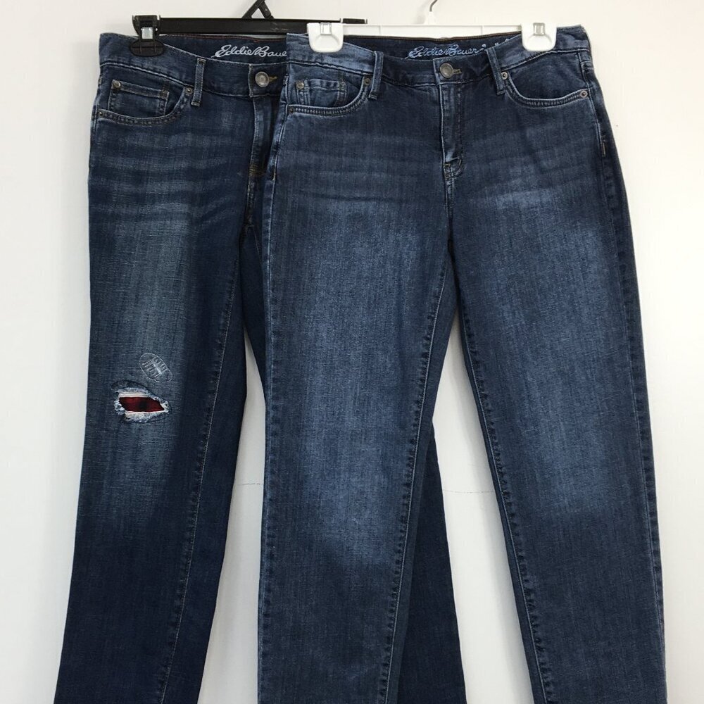 Eddie Bauer Women's Boyfriend Jeans Bundle Size 2 EXCELLENT Condition